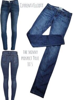 Current/Elliott Women's the skinny prospect True 80's skinny Jeans ankle crop 26